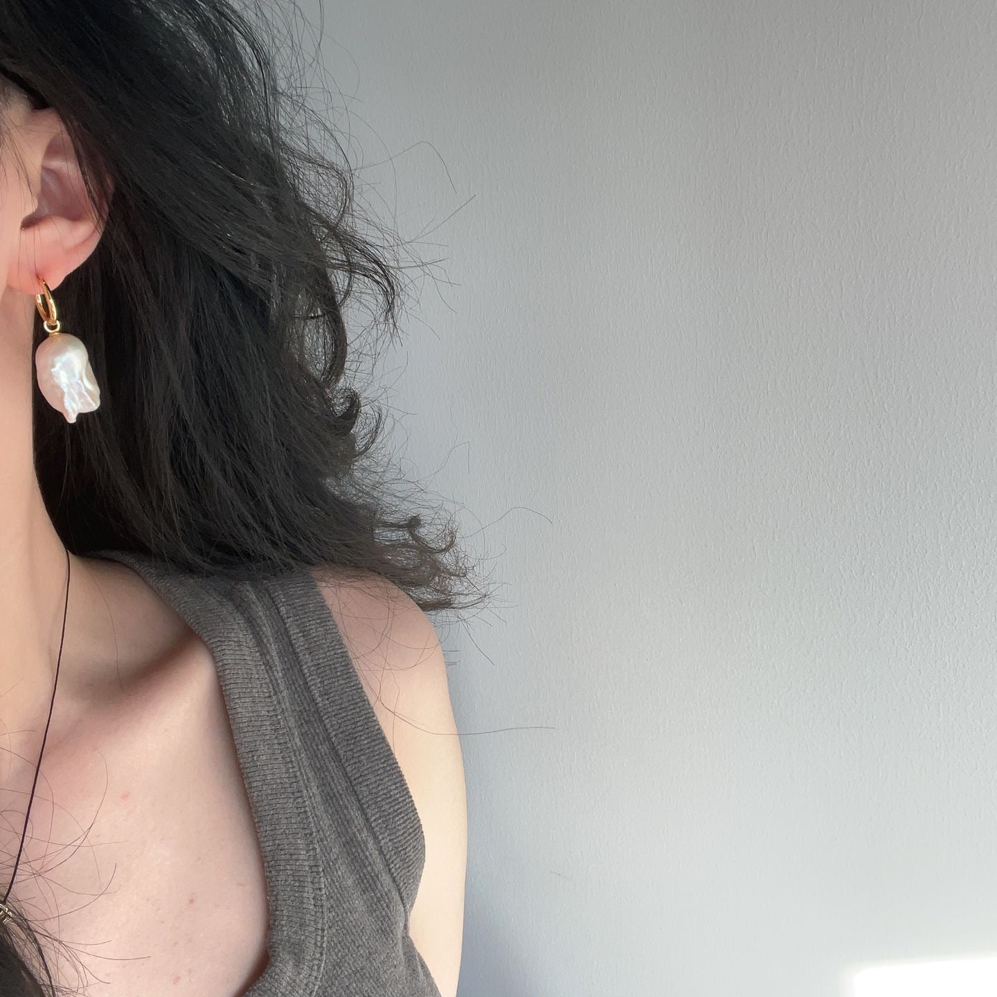 Baroque Pearl Drop Earrings
