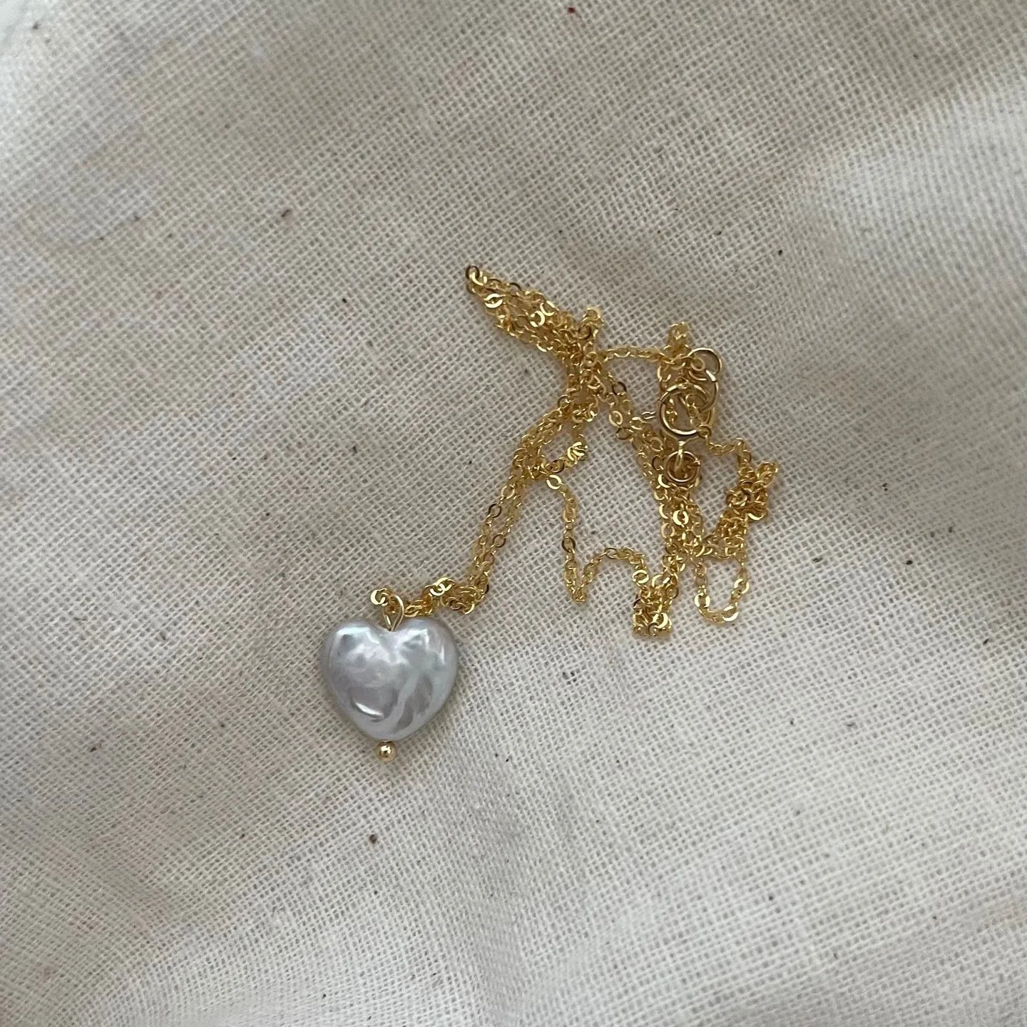 Heart Baroque Pearl Necklace