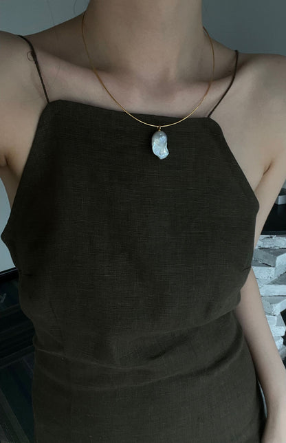 Baroque Pearl Pendant Necklace