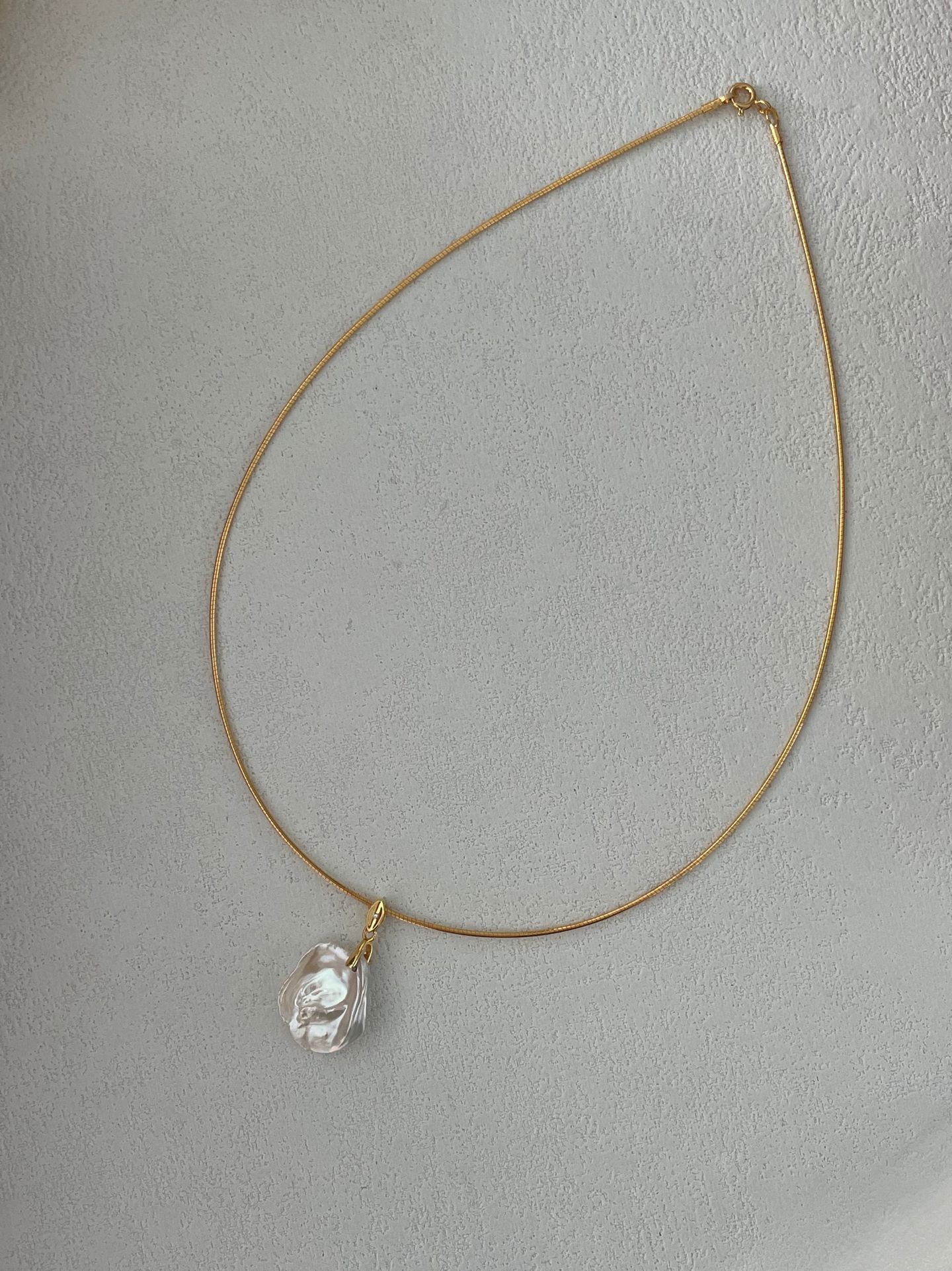 Gold Petal Baroque Necklace