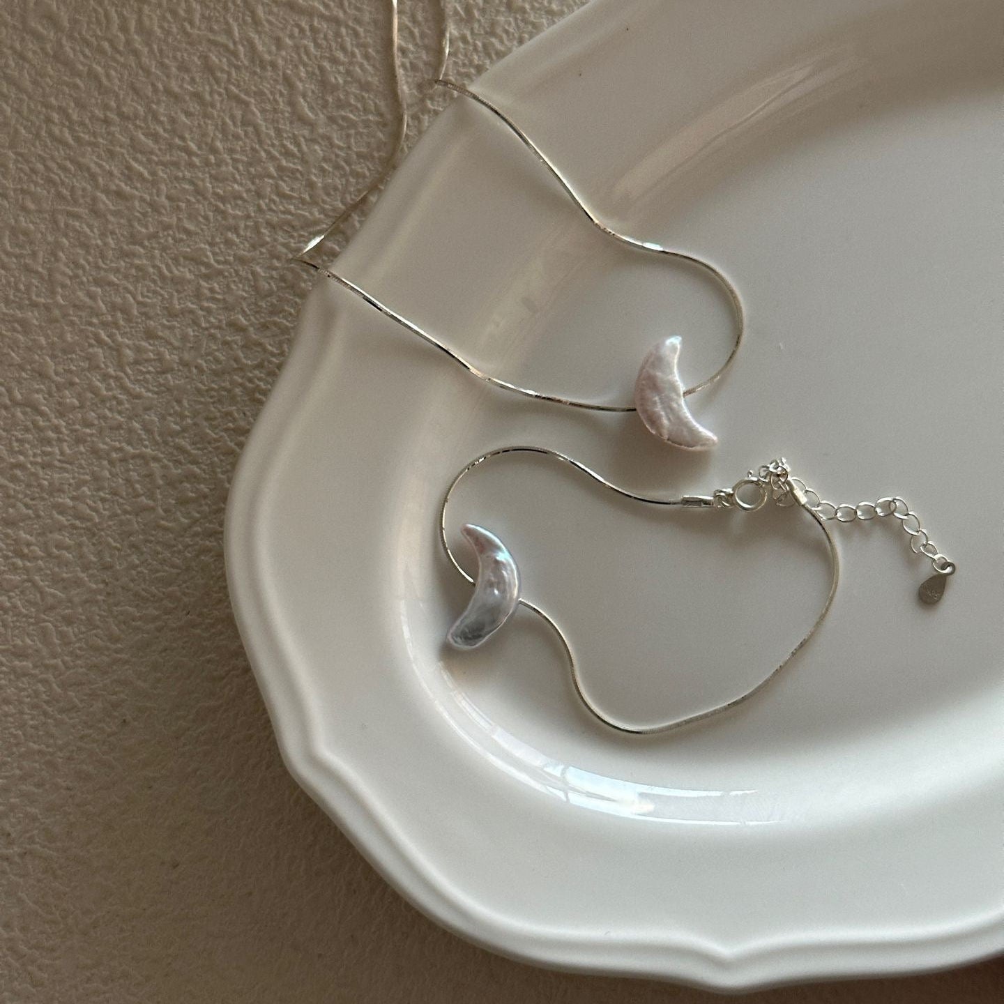 Moon Baroque Pearl Necklace