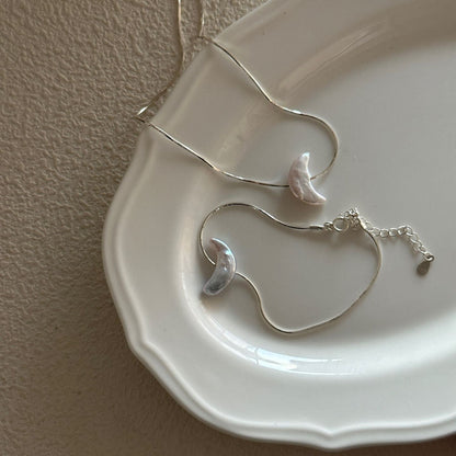 Moon Baroque Pearl Necklace