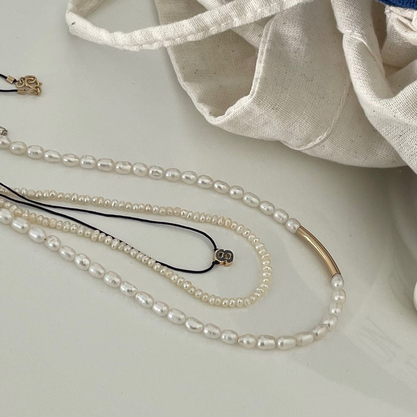 Smiley Pearl Necklace