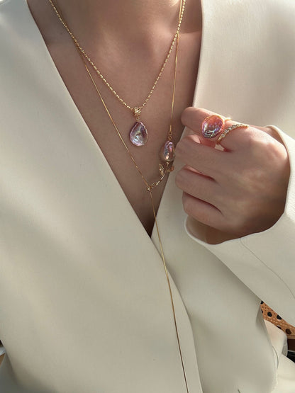Colorful Petal Baroque Necklace