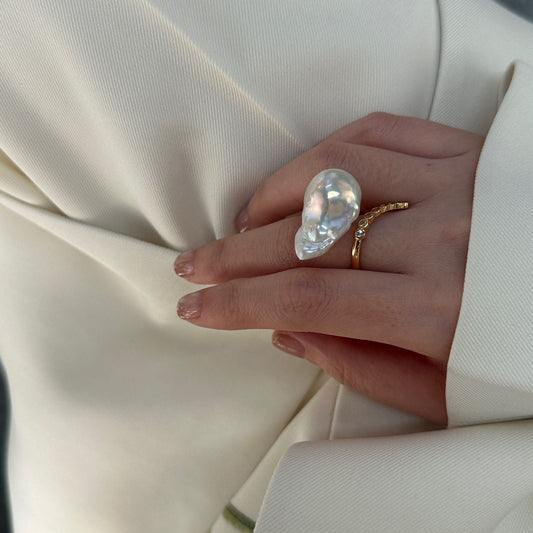 Baroque Pearl Ring