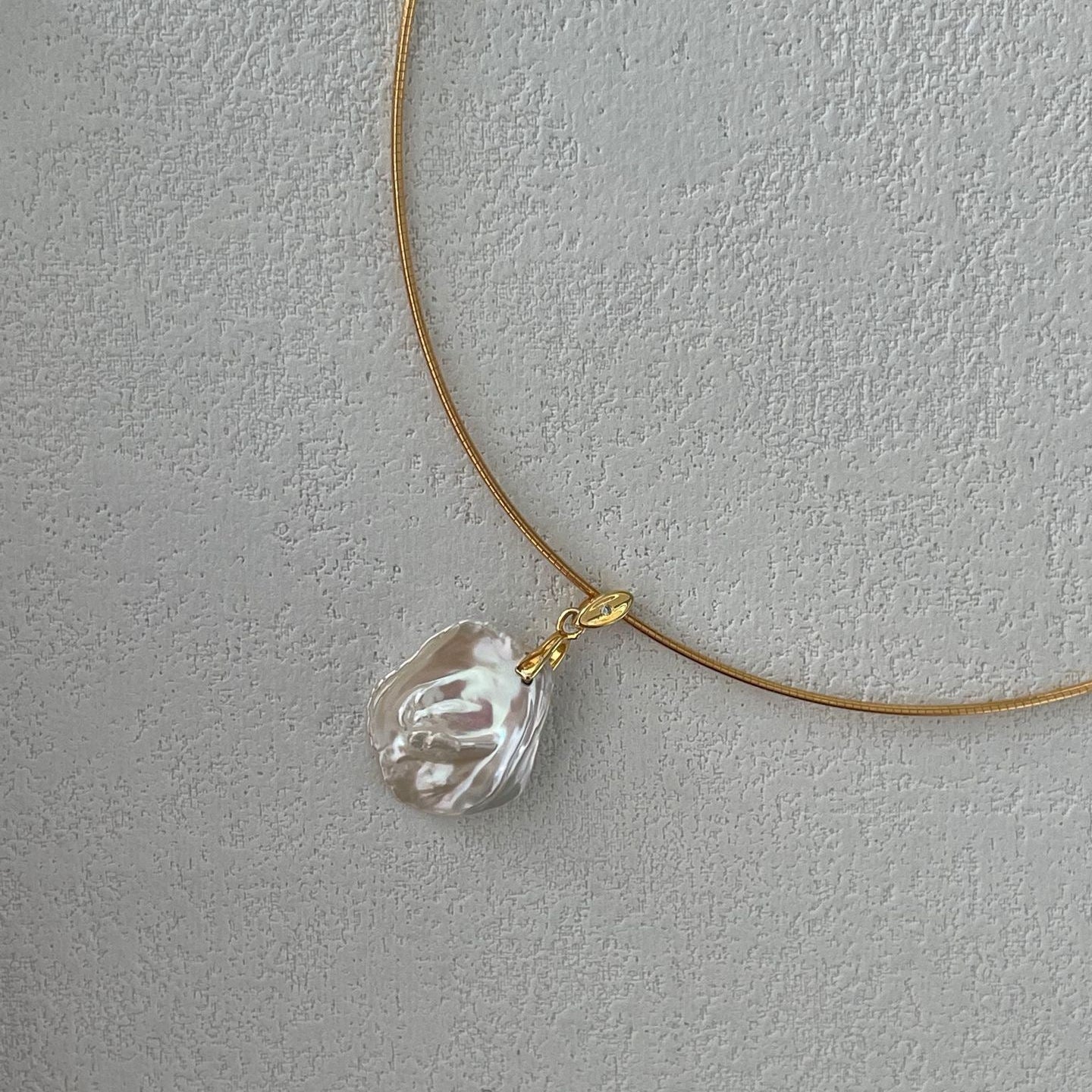 Gold Petal Baroque Necklace