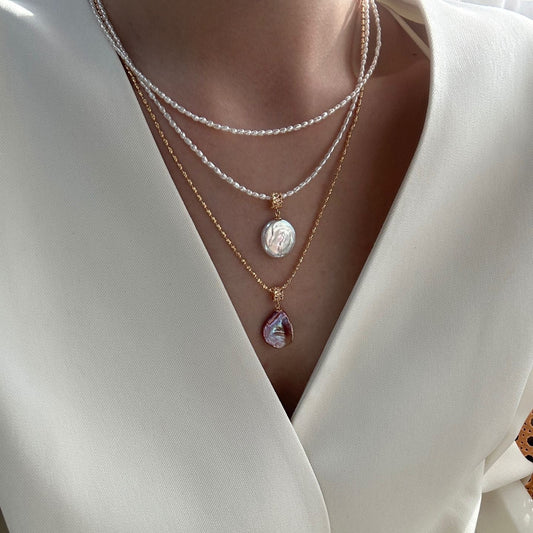 Colorful Petal Baroque Necklace