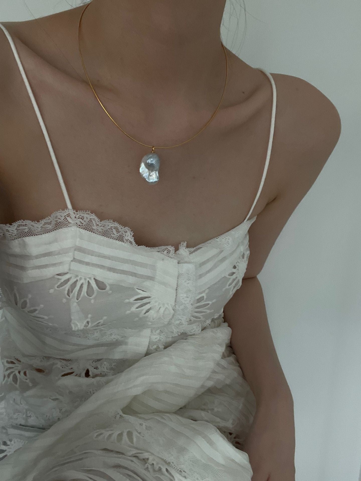 Baroque Pearl Pendant Necklace