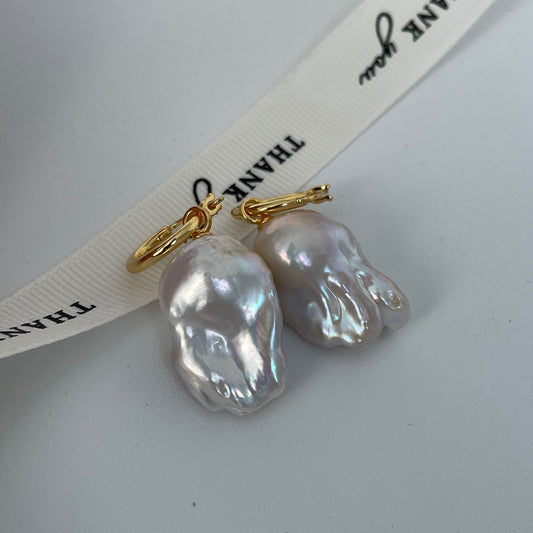 Baroque Pearl Drop Earrings